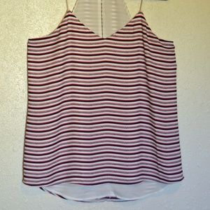 {Express} Red White & Blue Striped Barcelona Cami M